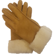 Glove Story - Gants avec fourrure - Camel BAGADIE PARIS