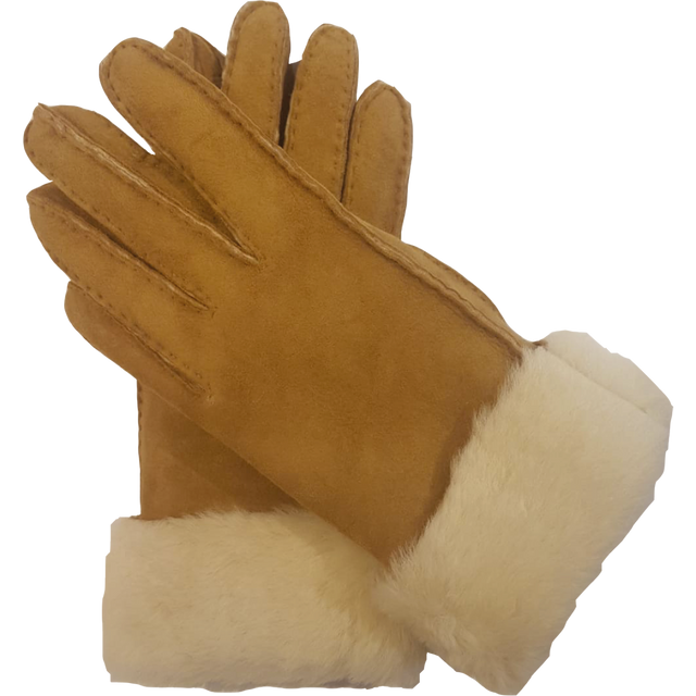 Glove Story - Gants avec fourrure - Camel BAGADIE PARIS